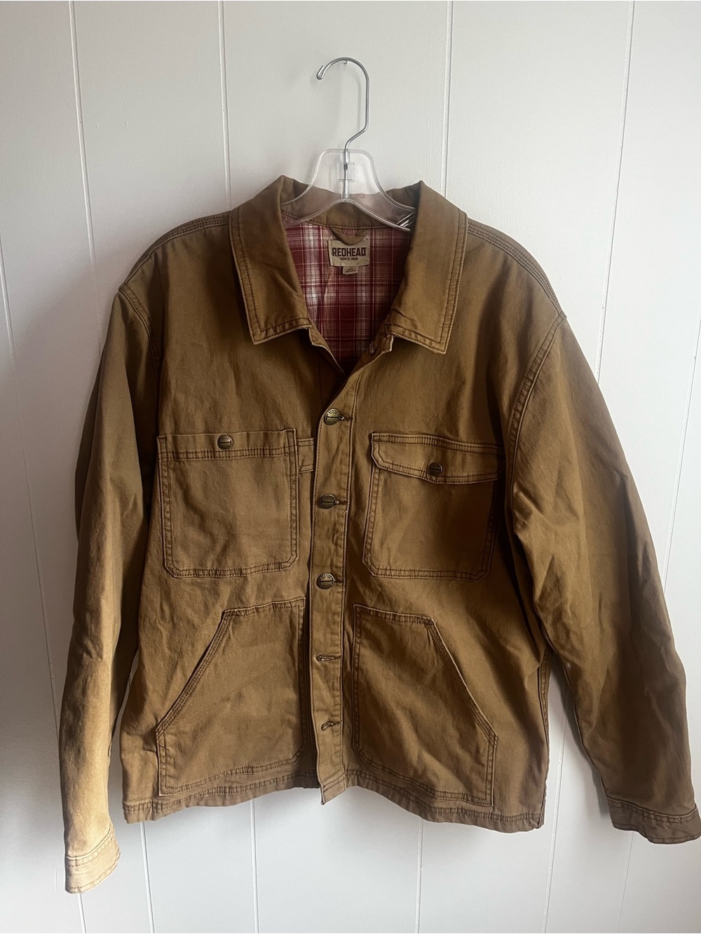 RedHead Men's Tan Brown Canvas Field Jacket